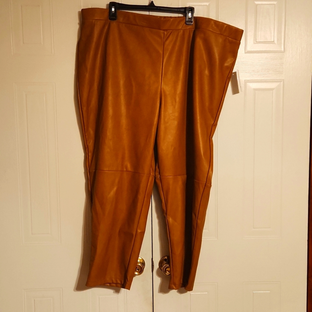 Faux Leather Pants